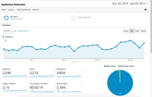 GA - Audience Overview