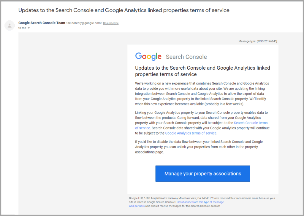 Google Search Console and Analytics Update